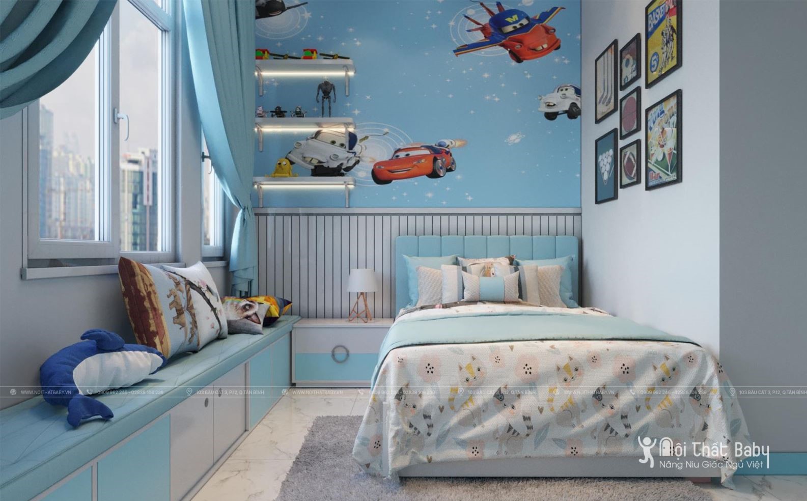 Những mẫu thiết kế phòng ngủ bé trai đẹp nhất năm 2020